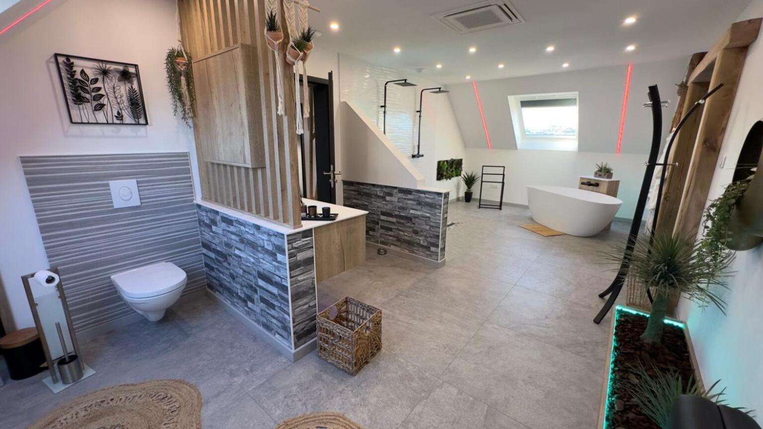Maison Gite Chez Nounou Sauna Jacuzzi Jardin Arbore Etting Exteriör bild