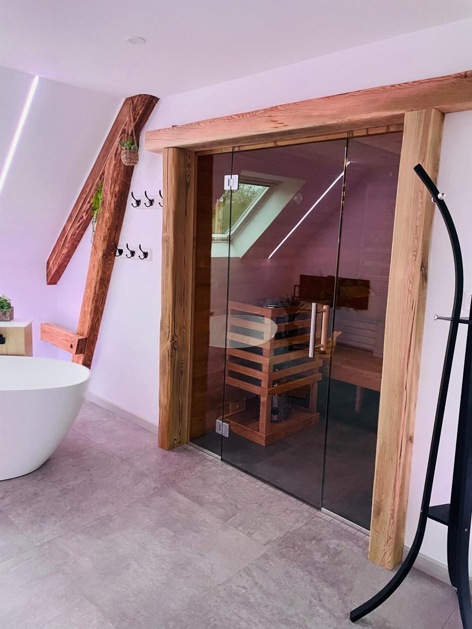 Maison Gite Chez Nounou Sauna Jacuzzi Jardin Arbore Etting Exteriör bild