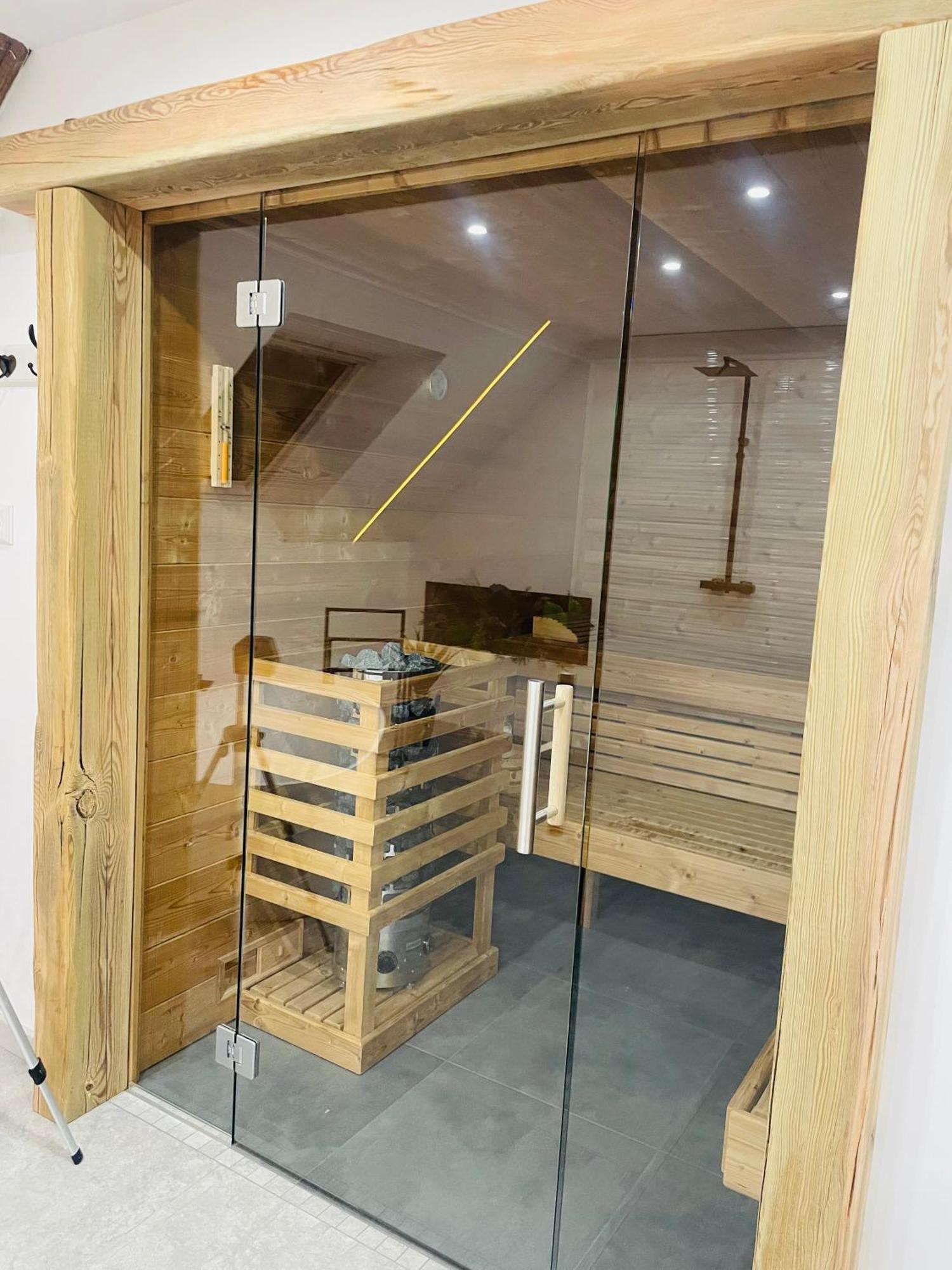 Maison Gite Chez Nounou Sauna Jacuzzi Jardin Arbore Etting Exteriör bild