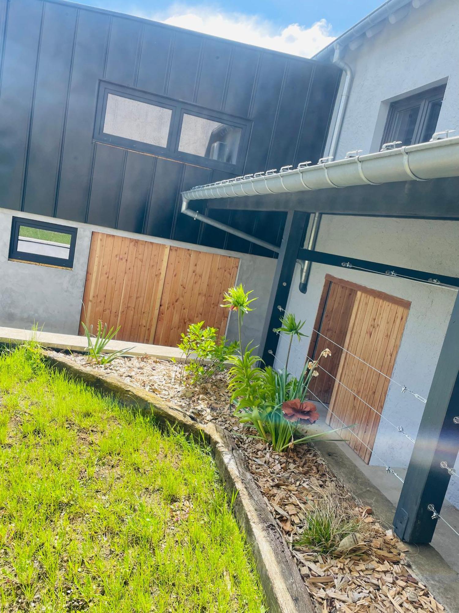 Maison Gite Chez Nounou Sauna Jacuzzi Jardin Arbore Etting Exteriör bild