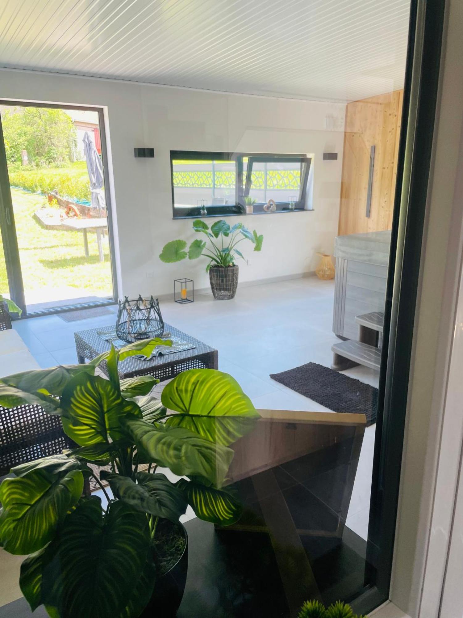 Maison Gite Chez Nounou Sauna Jacuzzi Jardin Arbore Etting Exteriör bild